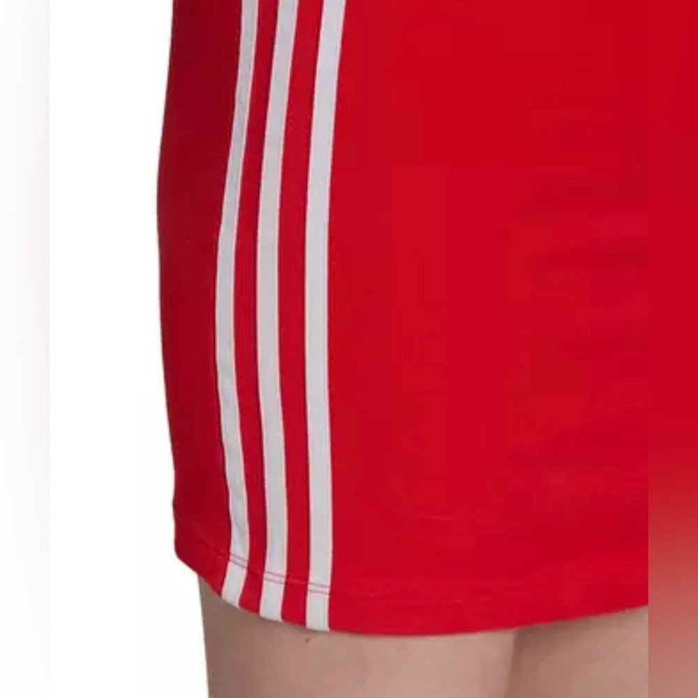 ADIDAS Originals Women's XL Adicolor Classics Tight Summer Dress - Red - NWT - Picture 4 of 8